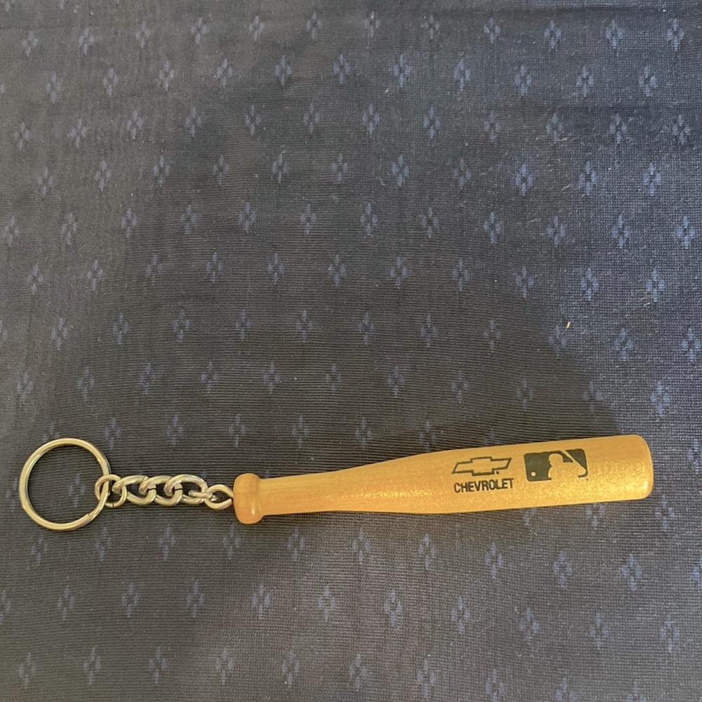 Baseball Bat Keychain Chevrolet Sports